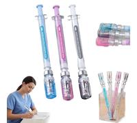 3 Pack Syringe Shape Gel Pens - Syringe Pens for Nurses,2026 New Creative SyringeShaped Gel Pen for Funny,Novelty Nurse Ballpoint Pens for Office Supplies,Black Neutral Pen for Gift