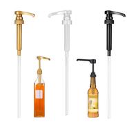 3-Pack Syrup Pump Dispenser - Easy Press Pump for Coffee Syrup and More - Non-Drip, Reusable, Ideal for Home Kitchen and Café Use