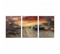 3 Pack Tank Diamond Art Kits Adults, War Diamond Painting, 5D DIY Crystal Art Kits for Adults, Full Drill Paint by Numbers 24x36inx3, Rhinestone Cross Stitch Embroidery Crafts for Room Decor ZSHS-2862