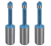 3 Pack TCT Panel Pilot Router Bit Cutting Tool 6.35mm D 45 Degree 1/2" Shank