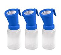 3 Pack Teat Dip Cup, Non Reflow Nipple Cleaning Disinfection, Dip Cup for Cow Sheep Goat, Non-Return Teat Dipper - 300 ml (Blue)