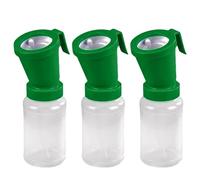 3 Pack Teat Dip Cup, Non Reflow Nipple Cleaning Disinfection, Dip Cup for Cow Sheep Goat, Non-Return Teat Dipper - 300 ml (Green)