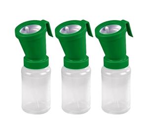 3 Pack Teat Dip Cup, Non Reflow Nipple Cleaning Disinfection, Dip Cup for Cow Sheep Goat, Non-Return Teat Dipper - 300 ml (Green)