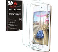 [3 Pack] TECHGEAR GLASS Edition Screen Protector for iPod Touch 7 6 5 -Tempered Glass Screen Protector for Apple iPod Touch 7th - 5th Generations