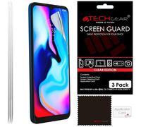 [3 Pack] TECHGEAR Screen Protectors Compatible for Motorola Moto E7i Power, CLEAR LCD Screen Protectors Cover Guards