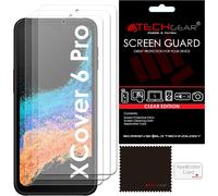 [3 Pack] TECHGEAR Screen Protectors Compatible with Samsung Galaxy XCover 6 Pro, CLEAR LCD Screen Protectors Cover Guards