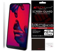 [3 Pack] TECHGEAR Screen Protectors for Huawei P20 Pro - Clear Lcd Screen Protector Compatible with Huawei P20 Pro