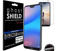[3 Pack] TECHGEAR Screen Protectors to fit Huawei P20 Lite [ghostSHIELD Edition] Reinforced Flexible TPU Screen Protector with Full Screen Coverage