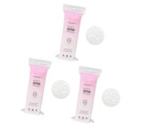 3 Pack Thickened Cotton Makeup Pads with Geometric Pattern for Better Liquid Absorption Thick Cotton Rounds for Face