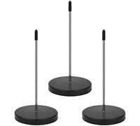 3 Pack Ticket Spike, Receipt Spike Holder, Metal Bill Holder for Restaurant, Kitchen, Office, Hotel(Black) (3)