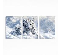 3 Pack Tiger Diamond Art Kits Adults, 5D Snow Mountain Diamond Painting Full Drill Kits 20x30 Inches Rhinestone Paint by Numbers, Crystal Art Embroidery Cross Stitch, Gifts for Women PZSH-4278