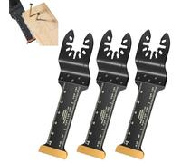 3 Pack Titanium Multi Tool Blades,70mm Long Multi Tool Blade,Titanium Oscillating Saw Blades,Quick Release Multitool Accessories,for Cutting Metal Nails Screws Wood and Plastic,Save Time & Effort