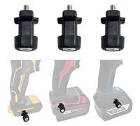 3-Pack Tool Holster Drill Pins & Three Sets of Bolts, Attaches to The Side of Most Brand Power Drill and Driver with Provided Bolts, Accessories for Drill Holster