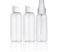 3 Pack Travel Bottles for Toiletries Travel Toiletry Bag Plastic Empty Perfume Liquids Leak Proof Clear Toiletries Containers Accessories Skincare Essentials Spray Bottles (1 Pack)
