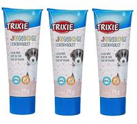 3 PACK TRIXIE JUNIOR PASTE LIVER PATE DOG PUPPY TREAT PASTE DELICIOUS SNACK 75G