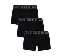 Superdry Men's 3 Pack Trunks, Black