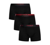 HUGO Men's 3 Pack Trunks, Black