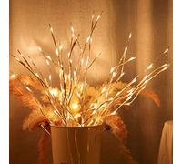 3 Pack Twig Lights LED Lights Battery Powered Decorative Fairy Lights Lighted Branches for Festival Room Home Romantic Decoration (Silver twig Lights)