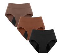 3 Pack Ultradries Incontinence Panties, Ultradries Underwear Women Leakproof Underwear Washable Leak-Proof Ladies Knickers (Set D,3XL)