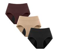 3 Pack Ultradries Incontinence Panties, Ultradries Underwear Women Leakproof Underwear Washable Leak-Proof Ladies Knickers (Set E,3XL)
