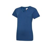 3 PACK Uneek LADIES CLASSIC V NECK T SHIRT Womens Short Sleeve V-Neck Cotton
