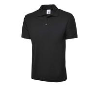 Uneek UC101 Classic Polo Shirt 220GSM Black 4XL Colour: Black, Size: 4 4XL