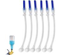 3-Pack Universal Fit 360° Spray Bottle Adapter,Universal Connector, Spray Nozzle Extension,Hose Attachment for Cleaning Bottle,Fits Triggers and Pump Sprayers (6 pcs)