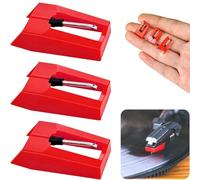 3 Pack Universal Record Player Needles Turntable Needle Replacement,Records Players Needle Replacement,Diamond Stylus Replacement for Most Victrola Crosley LP ION Vinyl Players Phonograph and More