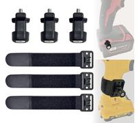 3-Pack Universal Tool Grip & Drill Pins & Three Sets of Bolts, Tool Holster Accessories for Most Brands of Power Drills, Impact Drivers, or Any Tool with A Handle