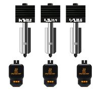 3-Pack Upgraded 0.2MM+0.4MM+0.6MM Hotend kit for Bambu lab P2S/H2D/H2S, Extruder Include Hardened Steel Nozzle and electroplated Heating Block for bambus 3D Printer Accessories