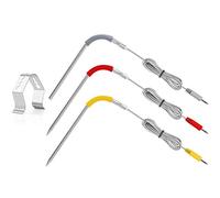 3-Pack Upgraded Replacement Probe Kit for Weber Igrill, Ultra Fast & Accurate up to 716°F/380°C, Meat Grill Probe Ambient Probe Compatible with Igrill Mini,Igrill 2,Igrill 3 with Probe Holder
