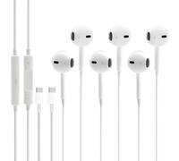 3 Pack USB C Headphones for iPhone, In-Ear Headphones USBC with Cable for Apple, with Microphone & Volume Control, Noise Isolation, Compatible with iPhone 15/16/17, Samsung, Google Pixel, Huawei