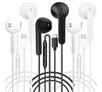 3 Pack USB C Headphones Wired Earphones USB C Earphones Type C Headphones In Ear Earbuds Wired with Mic &Volume Control for iPhone 15 Plus Samsung Galaxy S23 S22 S21 FE iPad Pro Huawei Google Pixel