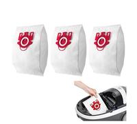 3 Pack Vacuum Hoover Bags Replacements Compatible with GN Miele Classic C1, Complete C1/C2/C3, S227, S240, S280, S400, S6, S2, S5, S400i-S456i Canister Vacuum Cleaners - Red Filtration Bags