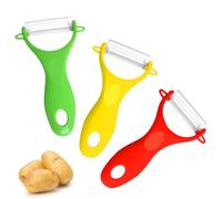 3 Pack Vegetable Peeler, Peelers for Kitchen, Potato Peeler Hand, Ergonomic Y-Shaped Design Stainless Steel Veg Peelers for Potatoes, Carrots, and More