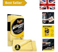 3-Pack Vibrant Yellow Supreme Shine Microfiber Towels for Car Cleaning