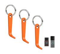 3 Pack Video Doorbell Key Removal Tool Compatible with 2026 Ring Battery Doorbell (Newest Model)/Pro/Plus 2nd Gen, Wired Doorbell Pro/Plus, Opening Key Tool with Keychain, Durable Plastic