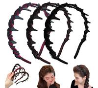 3 Pack Vintage High Cranium Artificial Pearl Hairband, 2025 New Elegant Pearl Headbands for Women, Rhinestones Hair Accessories, Classic Retro Hair Accessories for Weddings, Parties, and Daily Wear