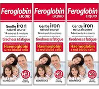 3-pack Vitabiotics Feroglobin Liquid - 200ml (3 x 200 ml) Expiry 05/2026