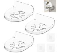3 Pack Wall Mount Holder Compatible with Outdoor Security Camera, 360°Rotation Security Bracket，Camera Not Included (3pack, Transparent)