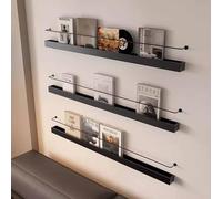 3 Pack Wall Mounted Iron Magazine Holder Rack Slish Liture Display Stand Brochure for Living Room & Bedroom 47.2" Catalog Sto Shelf