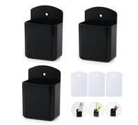 3 Pack Wall Remote Control Holders, remote control holder,remote control holder wall mounted,TV Remote Holder with Self Adhesive Backing, Remote Control Storage for Living Room, Office, Bedroom,