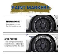 3-pack White Quick-drying Tire Oil-based Pen for Car Truck Marker For Atv Marker - Permanent Tires Weatherproof for Having Abs Bo