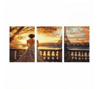 3 Pack Woman Diamond Art Kits Adults, Paris Diamond Painting Kit, Full Drill Paint by Numbers for Adults 50x75cmx3Pack, Rhinestones Embroidery Cross Stitch Wall Art for Room Decor Gifts Model-1662