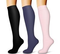 3 Pack Womens Leggings-No See-Through High Waisted Tummy Control Yoga Pants Workout Running Legging, 01-black/Navy/Pink, S-M