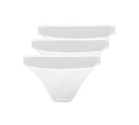 3-pack women's mini briefs New Vision by Pompadour Size 12-20 White or Black