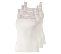 3 Pack Women's Sleeveless Vest Nostalgie by Pompadour Size 12-24 in three colors