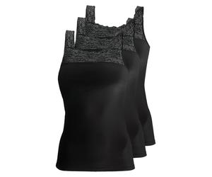 3 Pack Women's Sleeveless Vest Nostalgie by Pompadour Size 12-24 in three colors