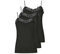 3 Pack Women's Vest Romance by Nina von C. 16 410 648 0 10-20 Black or White