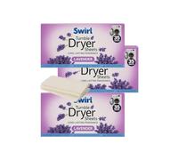 3 PACK x 35 Sheet per pack Swiŕl Lavender Tumble Dryer Laundry Sheets